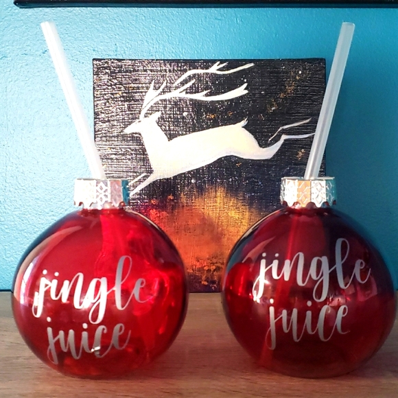 🔥3/$40🔥Christmas Jingle Juice Glasses - Picture 1 of 2